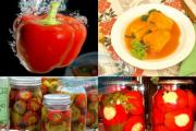 Honey stuffed peppers for the winter, recipe