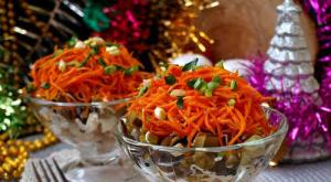 Salads with smoked chicken and Korean carrots - the best recipes Salad with Korean and smoked carrots