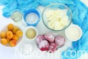 Curd dessert without baking with gelatin and fruits