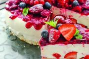 Step-by-step recipe for jelly cake with fruits