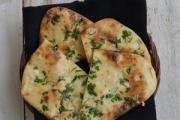 Indian flatbreads Cheese Garlic Naan with cheese and garlic