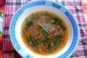 Lean buckwheat soup with vegetables Vegetarian buckwheat soup
