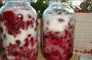 Harvesting raspberry juice for the winter Raspberry juice for the winter