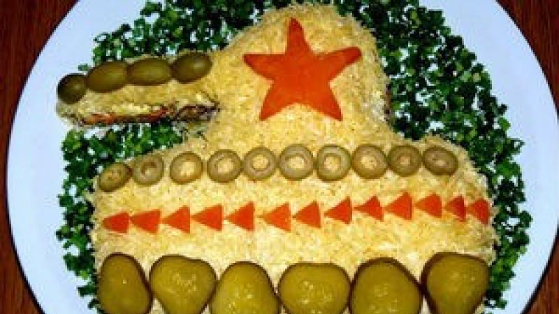 Salad for Defender of the Fatherland Day 