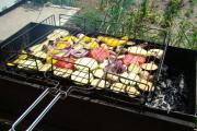 How to fry vegetables on a grill