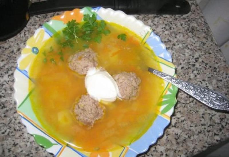 Cauliflower Soup with Meatballs: Recipe with Step by Step Photos