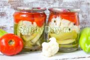 Assorted vegetables for the winter - original ideas for preparing a delicious canned snack Recipe for pickled vegetables assorted in Korean